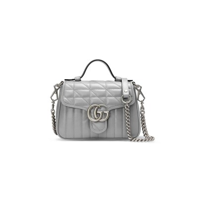 GUCCI GG MARMONT MINI TOP HANDLE BAG 583571 (21*15.5*8cm)